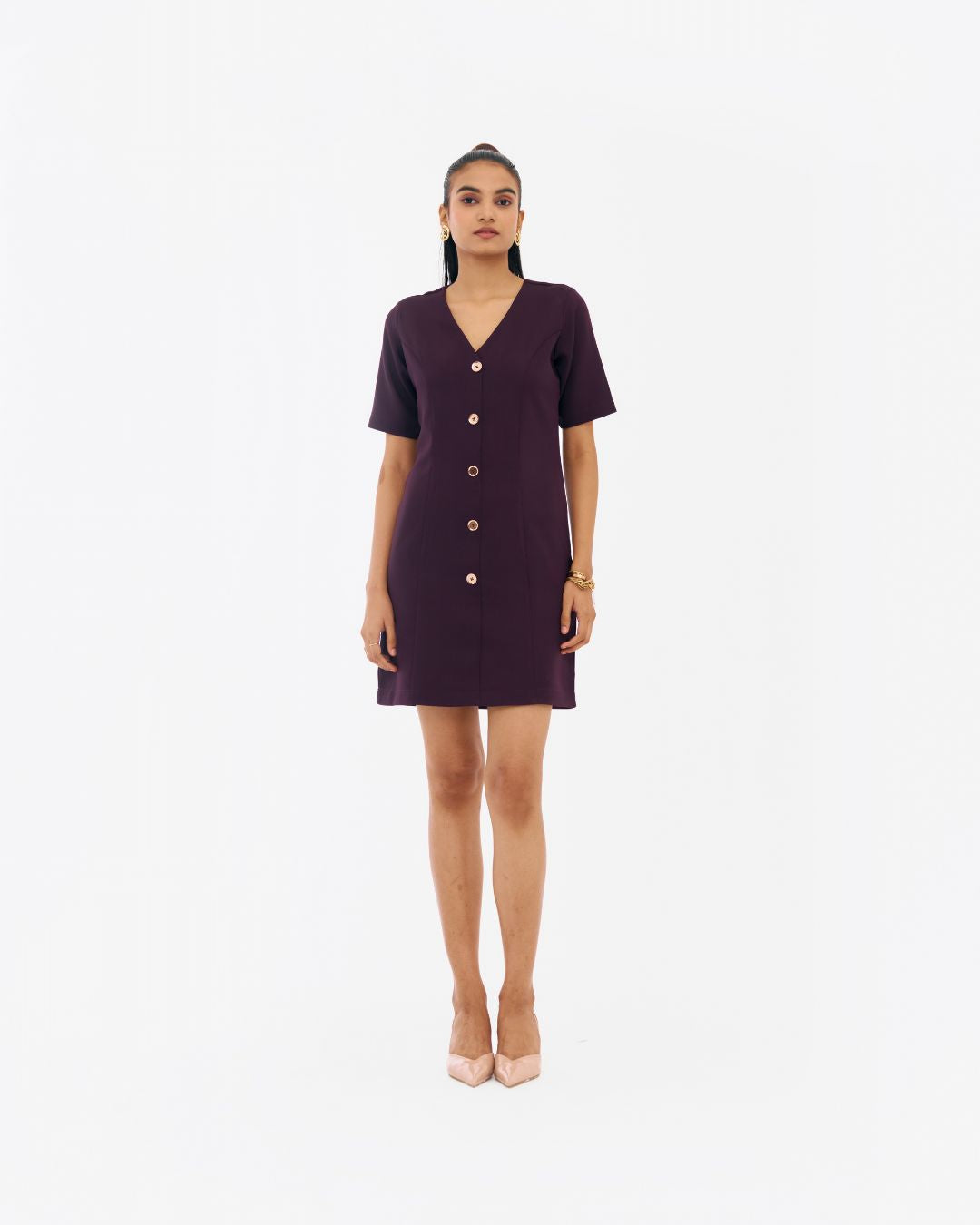 Zion Wine Blazer Dress