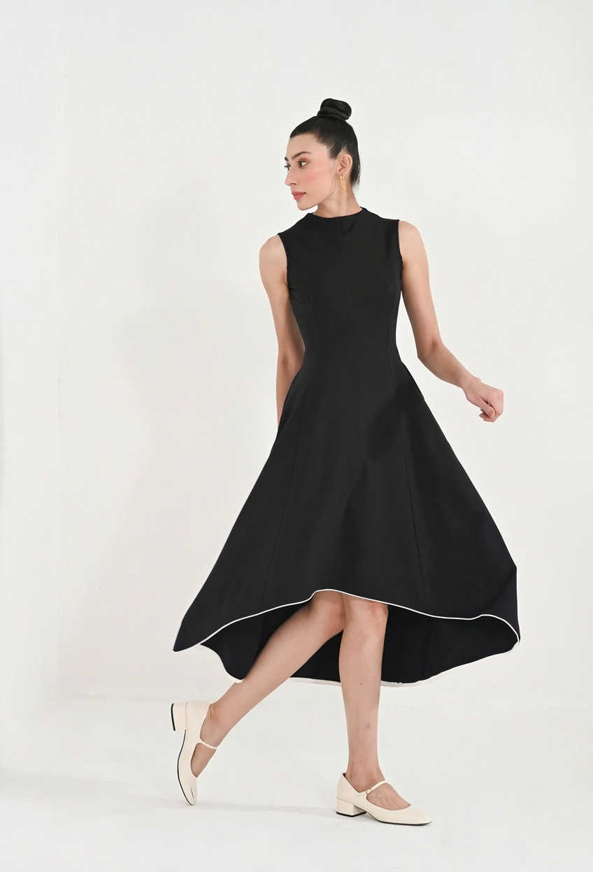 Lumi Blue Asymmetric Dress