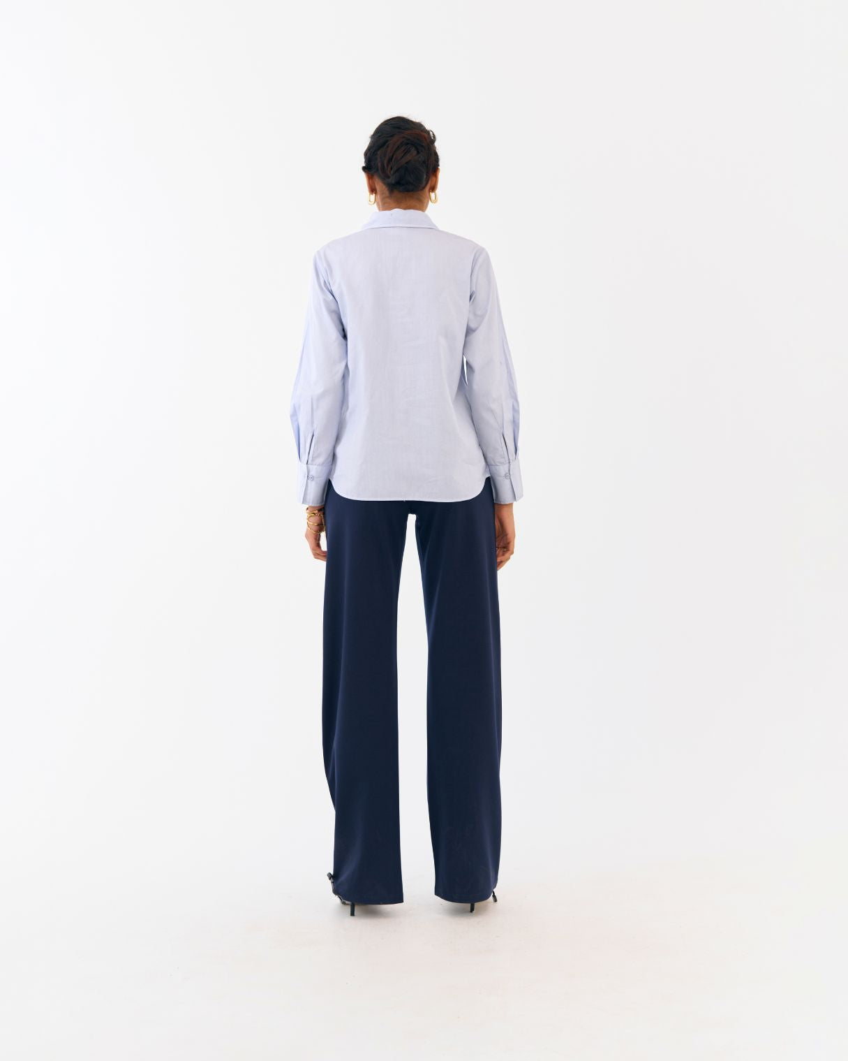 Astral Sky Blue Cotton Relaxed Shirt