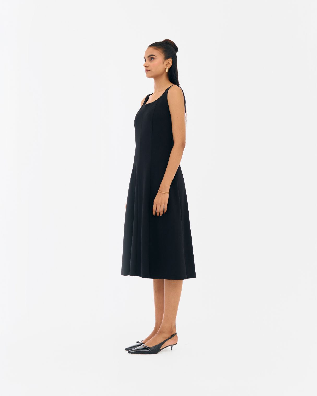 Holly Black Fit and flare dress