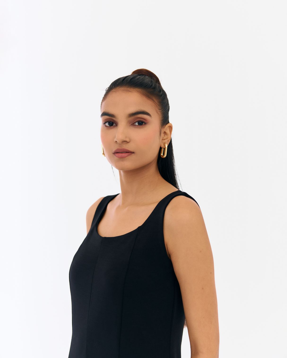 Holly Black Fit and flare dress