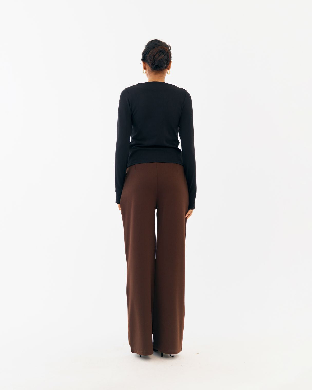 Fiona Round Neck Top Black