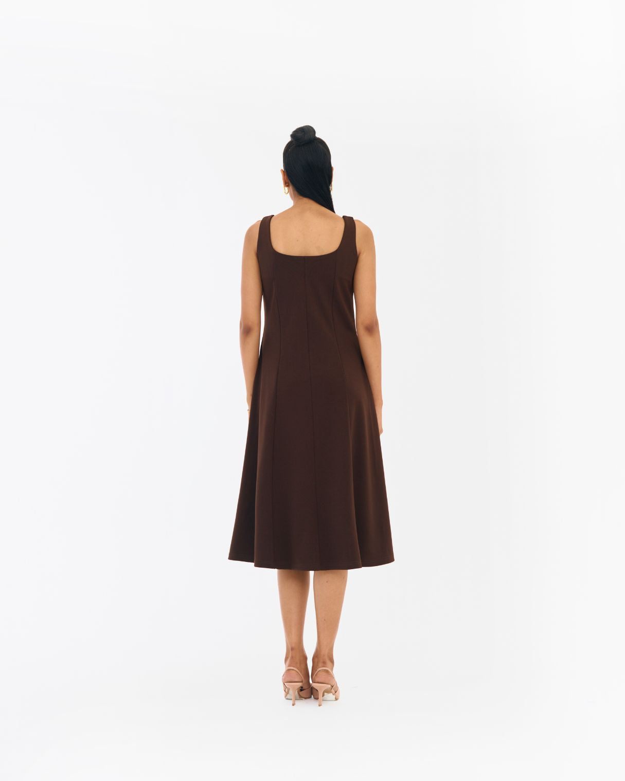 Holly Brown Fit and flare dress