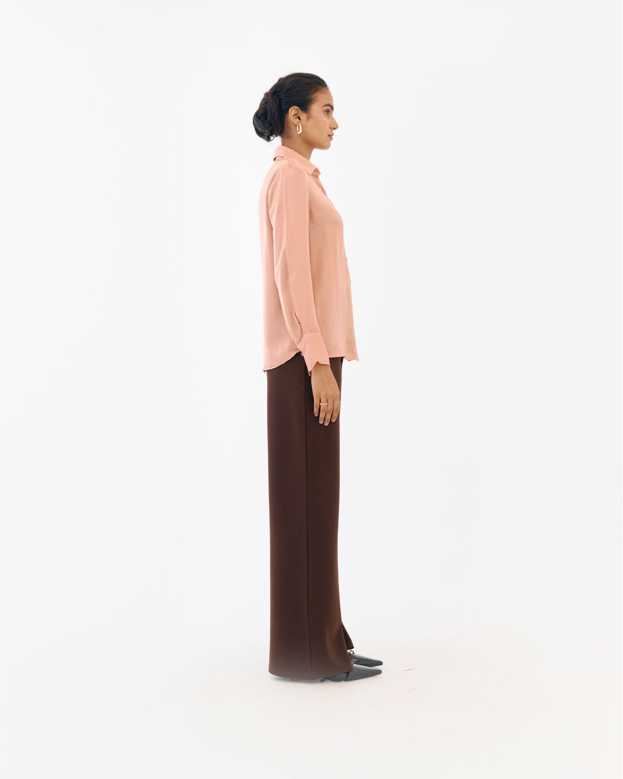 Liora Cream Satin Relaxed Shirt