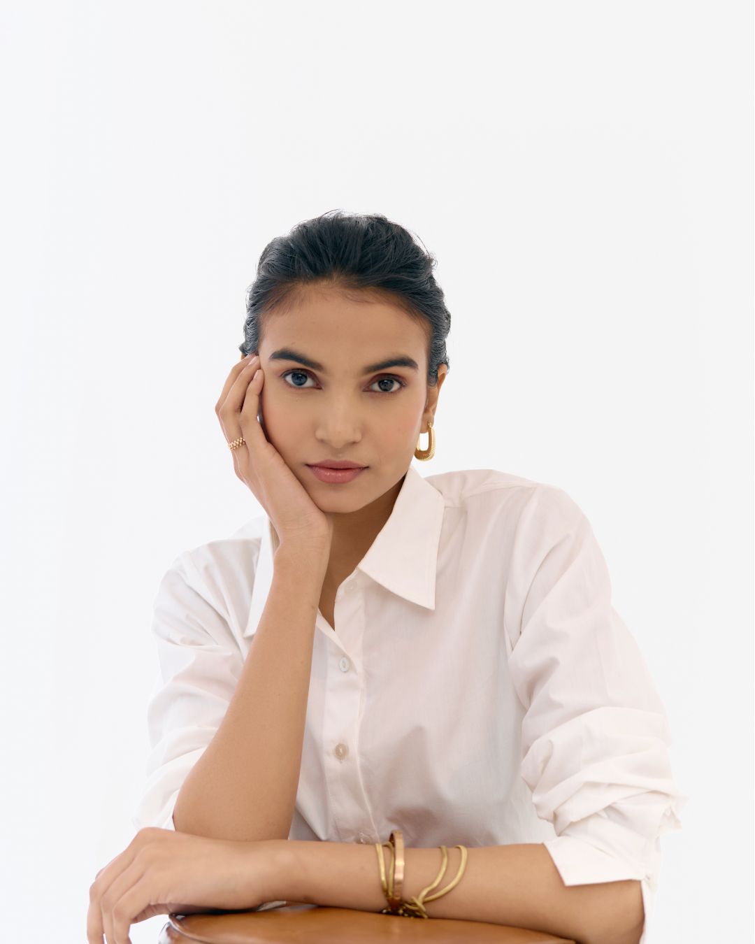 Astral White Cotton Relaxed Shirt