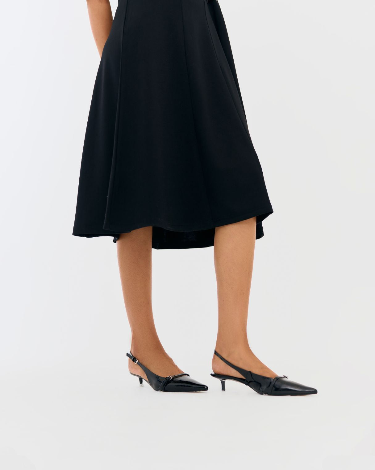 Holly Black Fit and flare dress