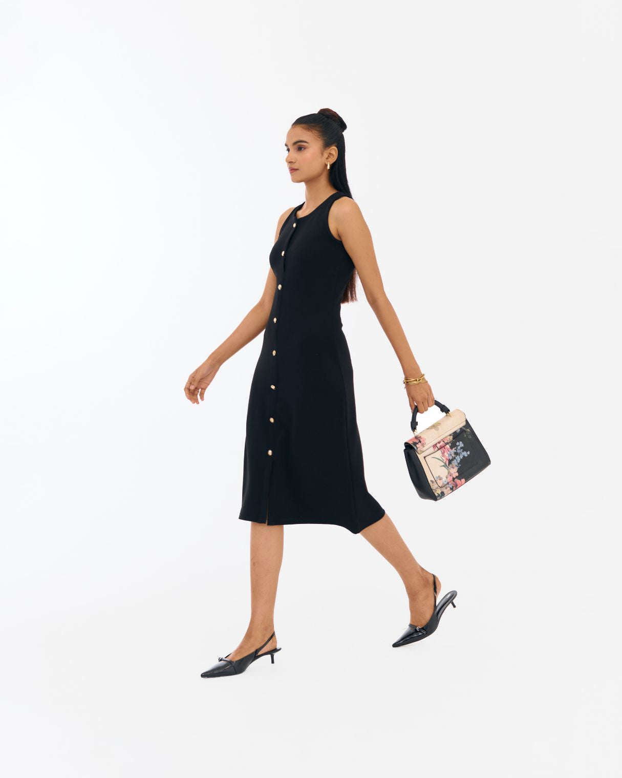 Macy Black A-line Dress