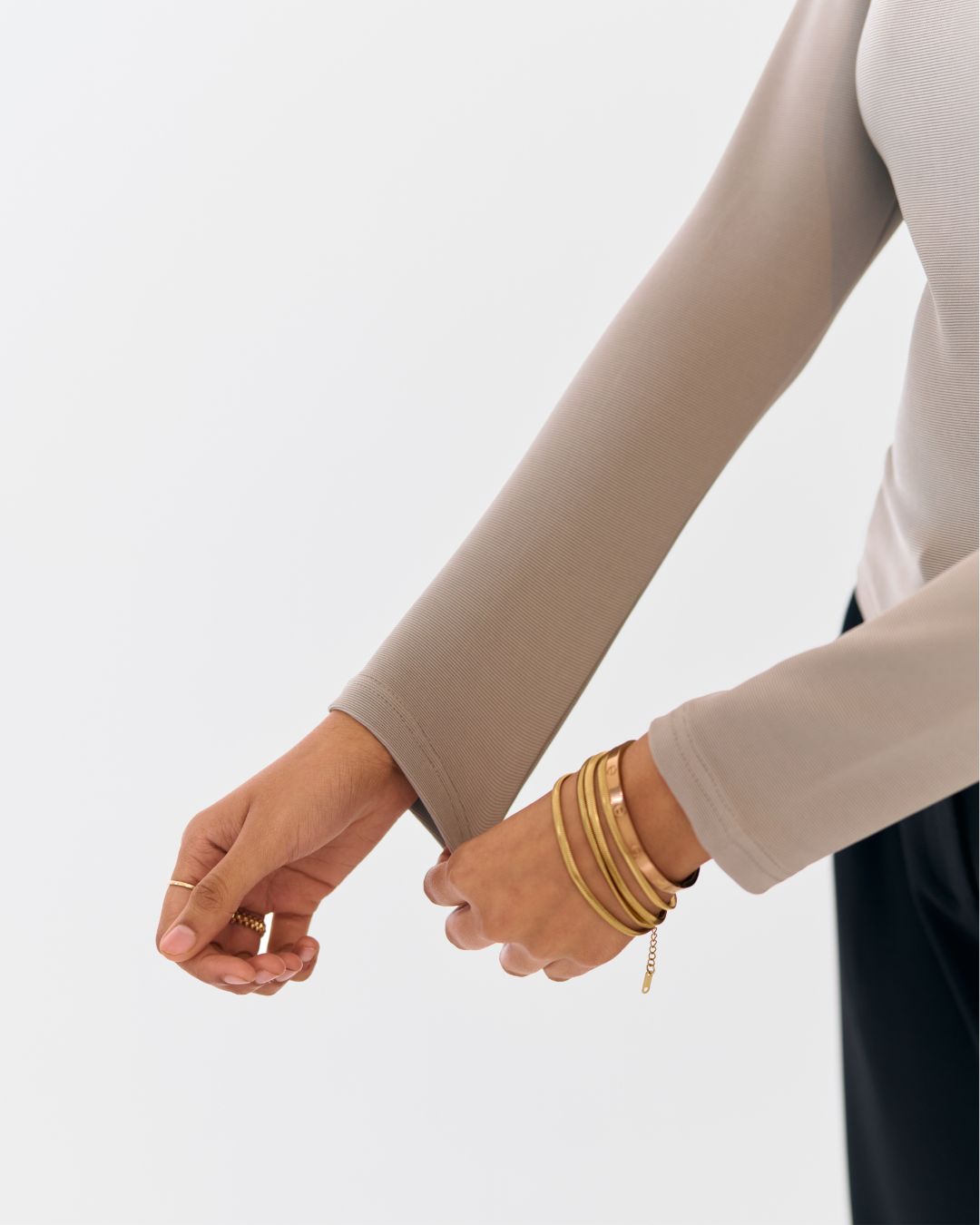 Eva Scoop Neck Top Grey