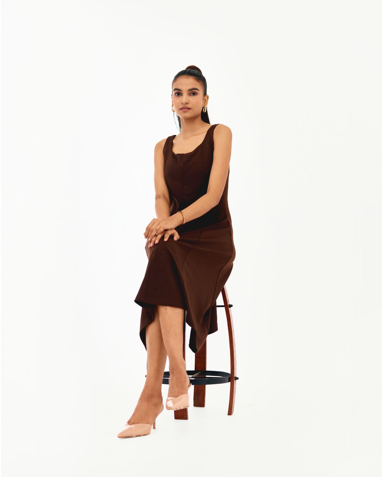 Holly Brown Fit and flare dress