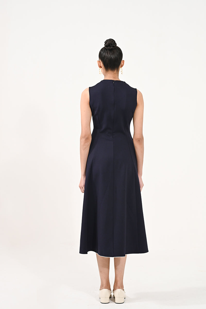 Lumi Blue Asymmetric Dress