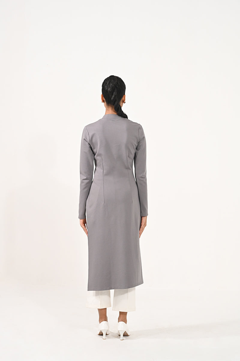 Split-front longline top