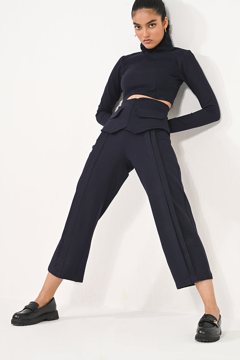 High neck crop top