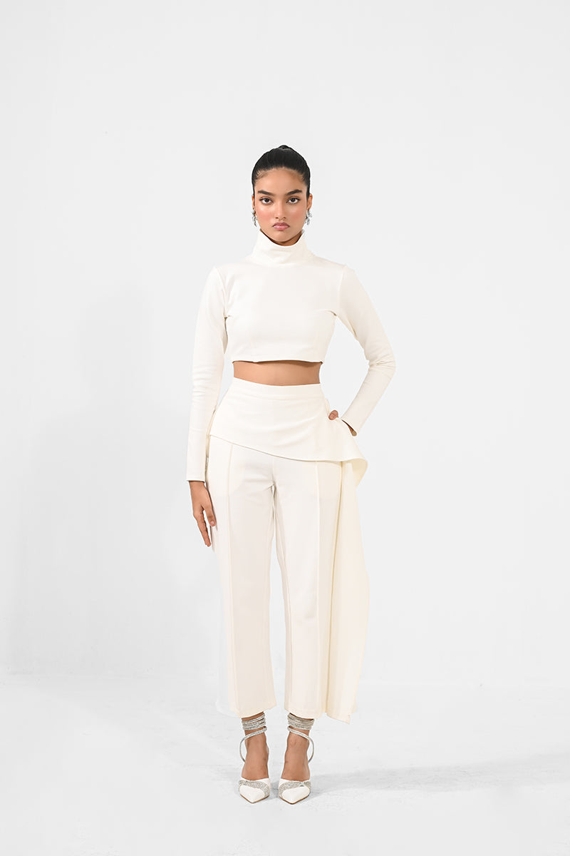 High neck crop top