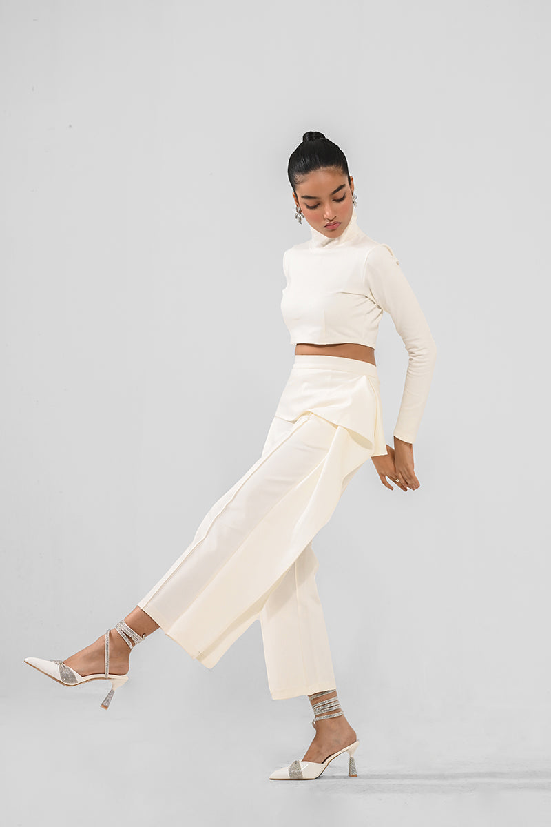 High neck crop top