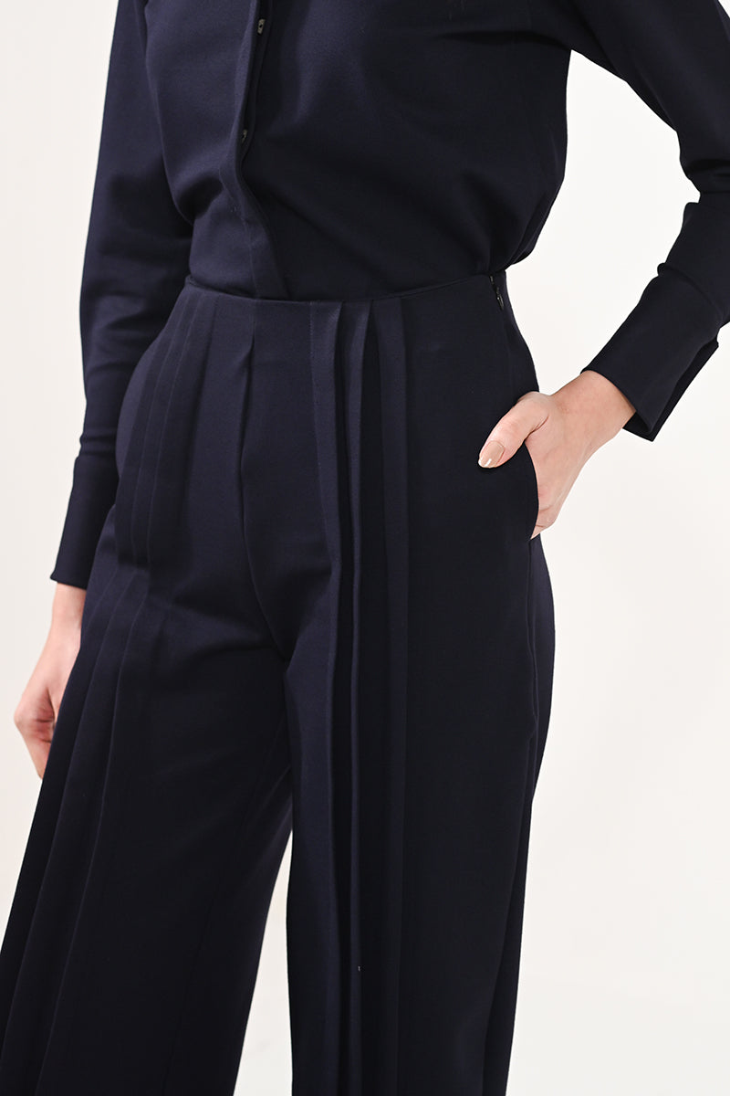 Double pleated pants