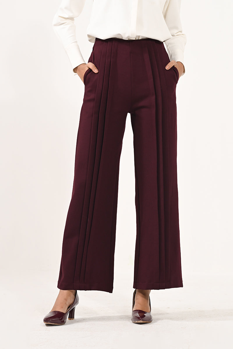 Double pleated pants