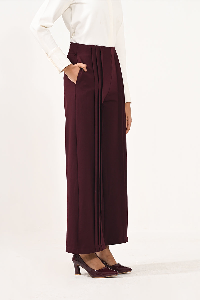 Double pleated pants