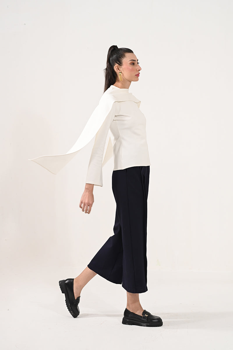 Scarf neck top