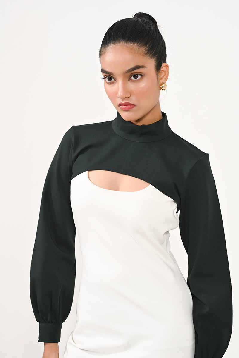 North Green Bolero Dress