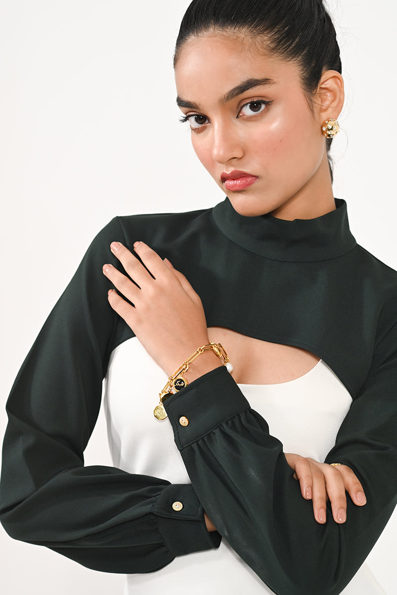 North Green Bolero Dress