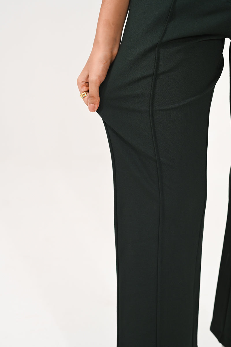 Tapered pintuck pants