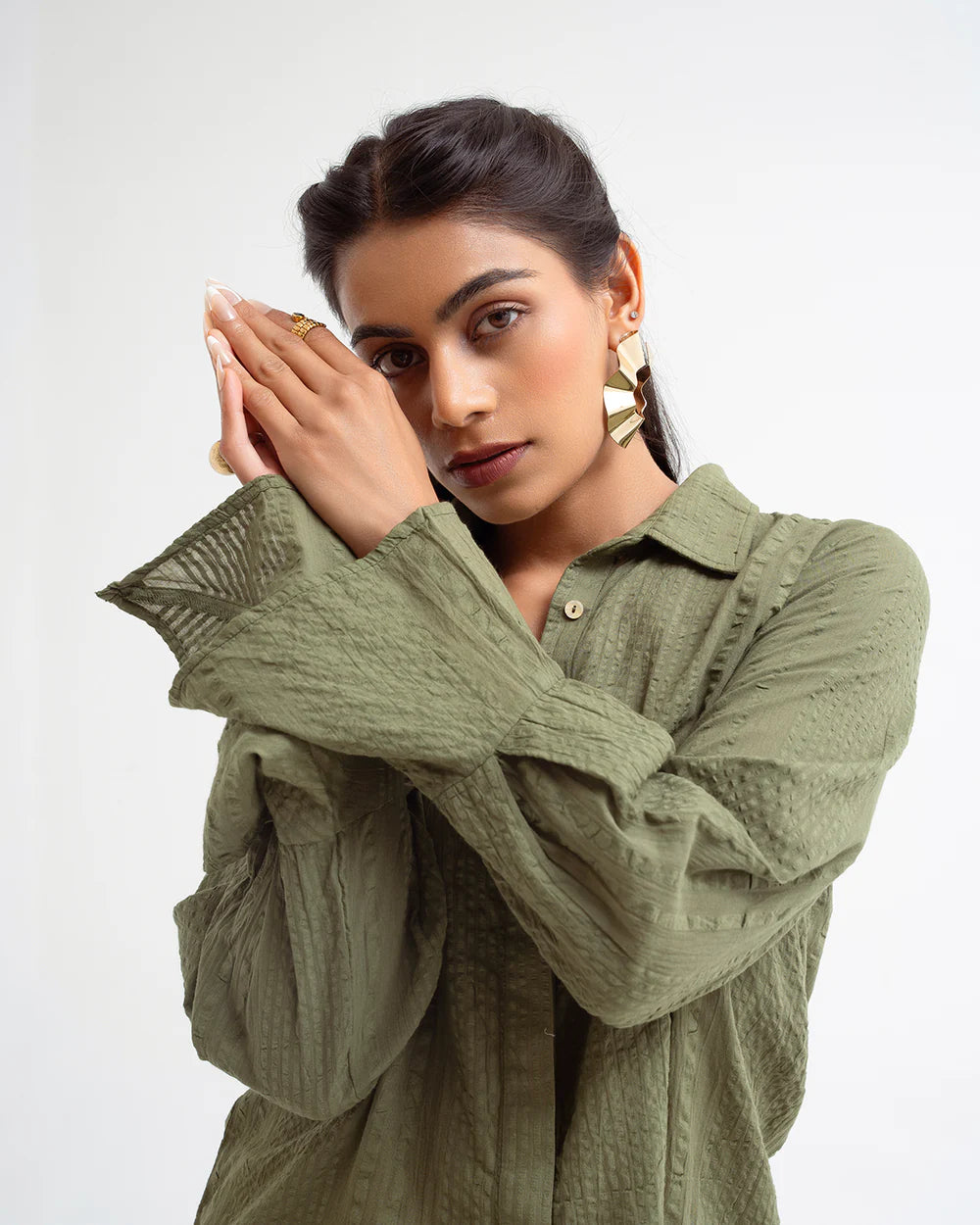 Butter Yellow Pointed Cuff Shirt