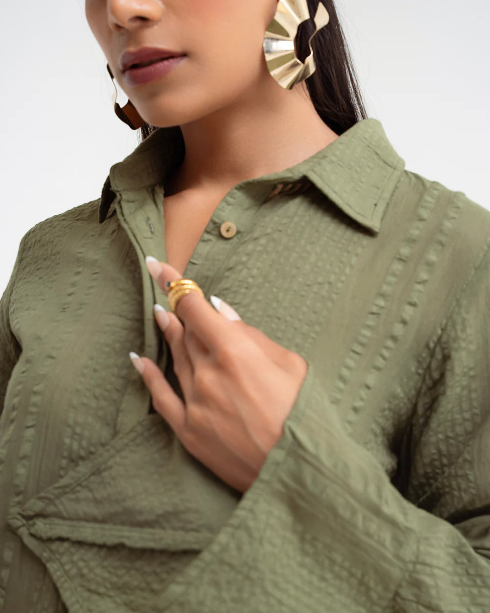 Butter Yellow Pointed Cuff Shirt