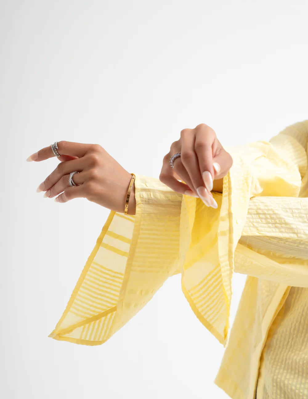 Olive Green Pointed Cuff Shirt