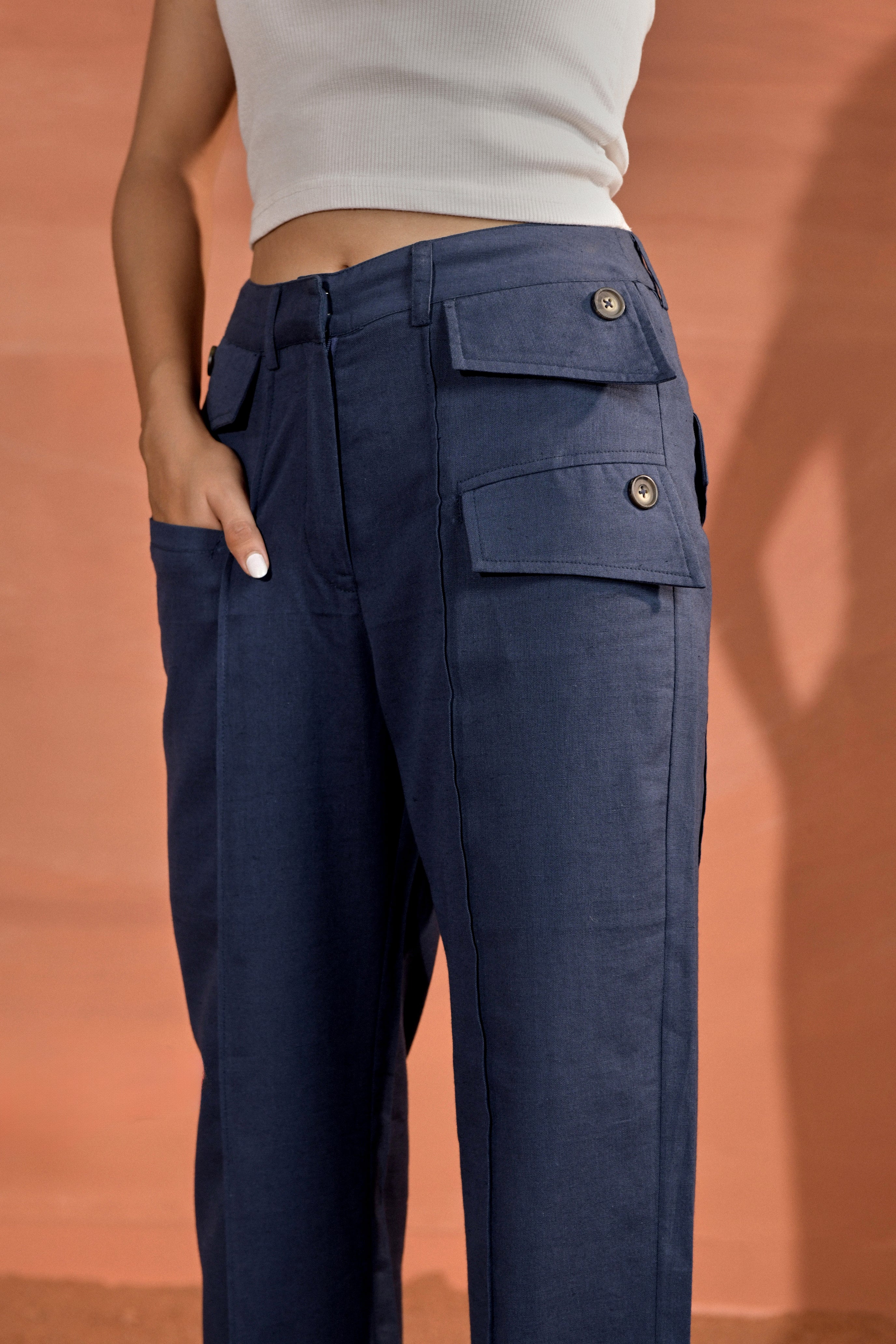 Skyler Mid-Rise Tapered Pants