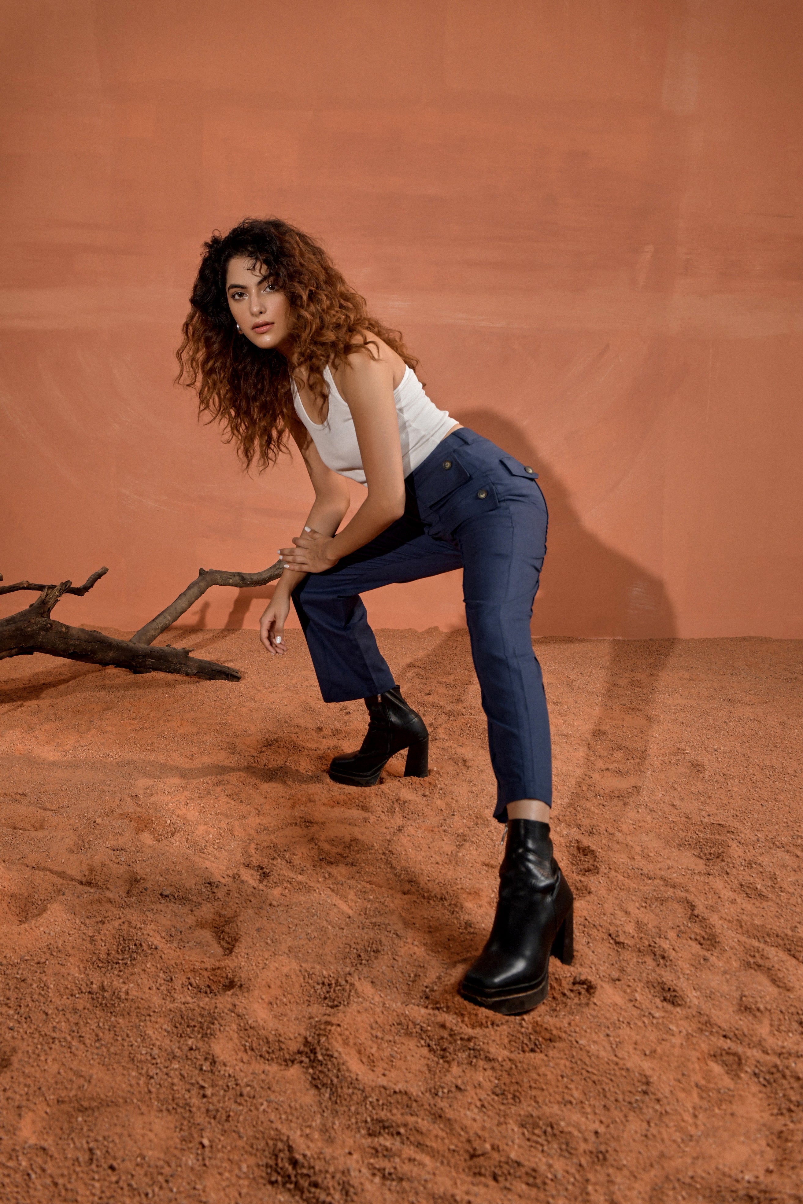 Skyler Mid-Rise Tapered Pants