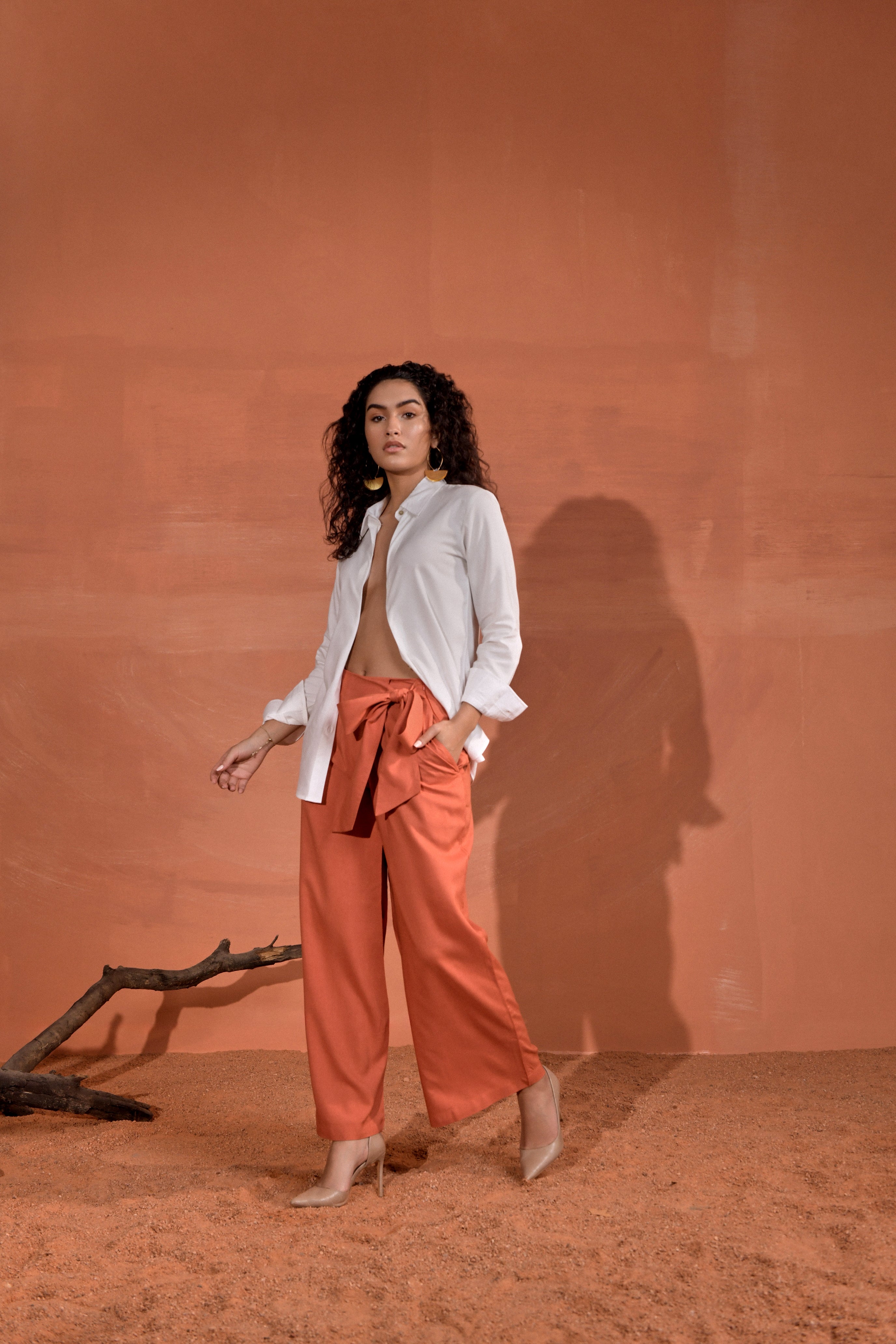 Lizzie Mid-Rise Straight Flowy Pants