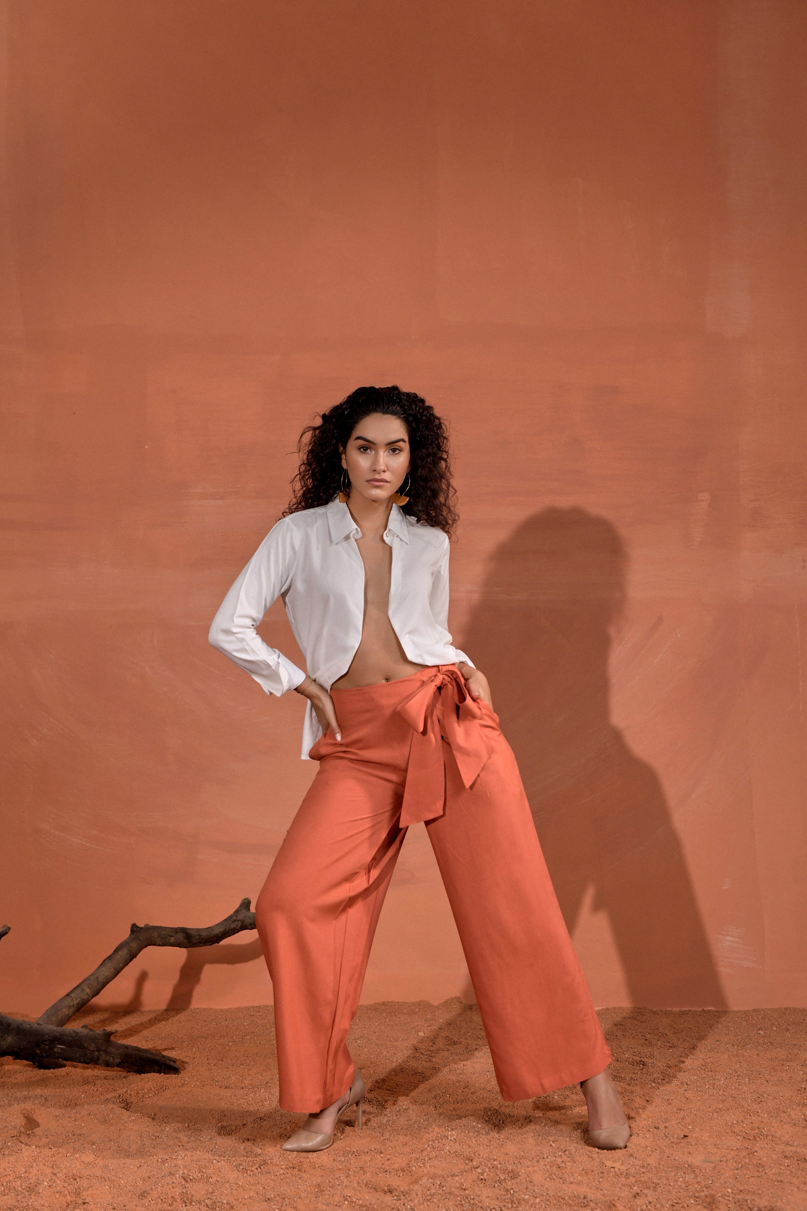 Lizzie Mid-Rise Straight Flowy Pants