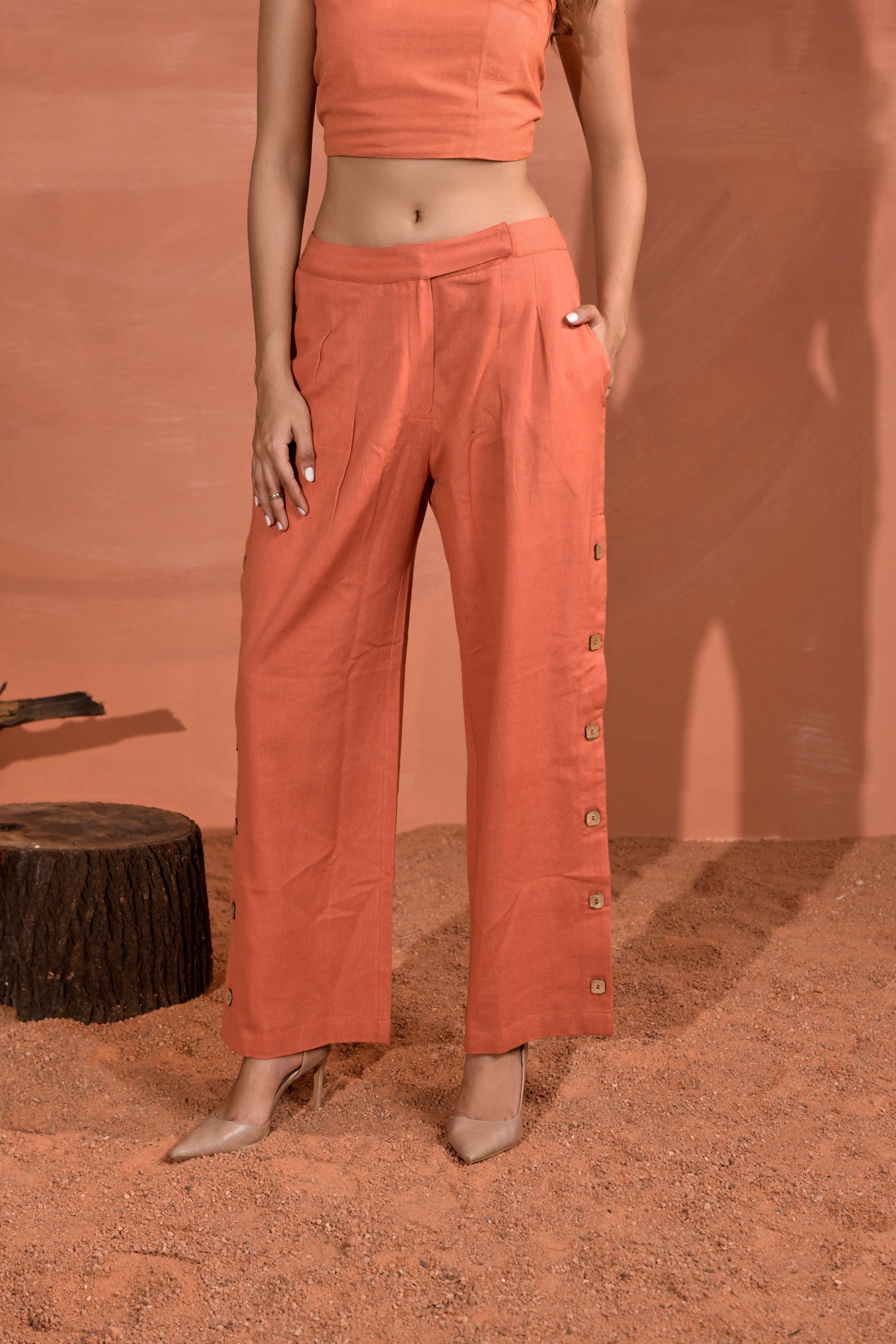 Clara Mid-Rise Straight Pants