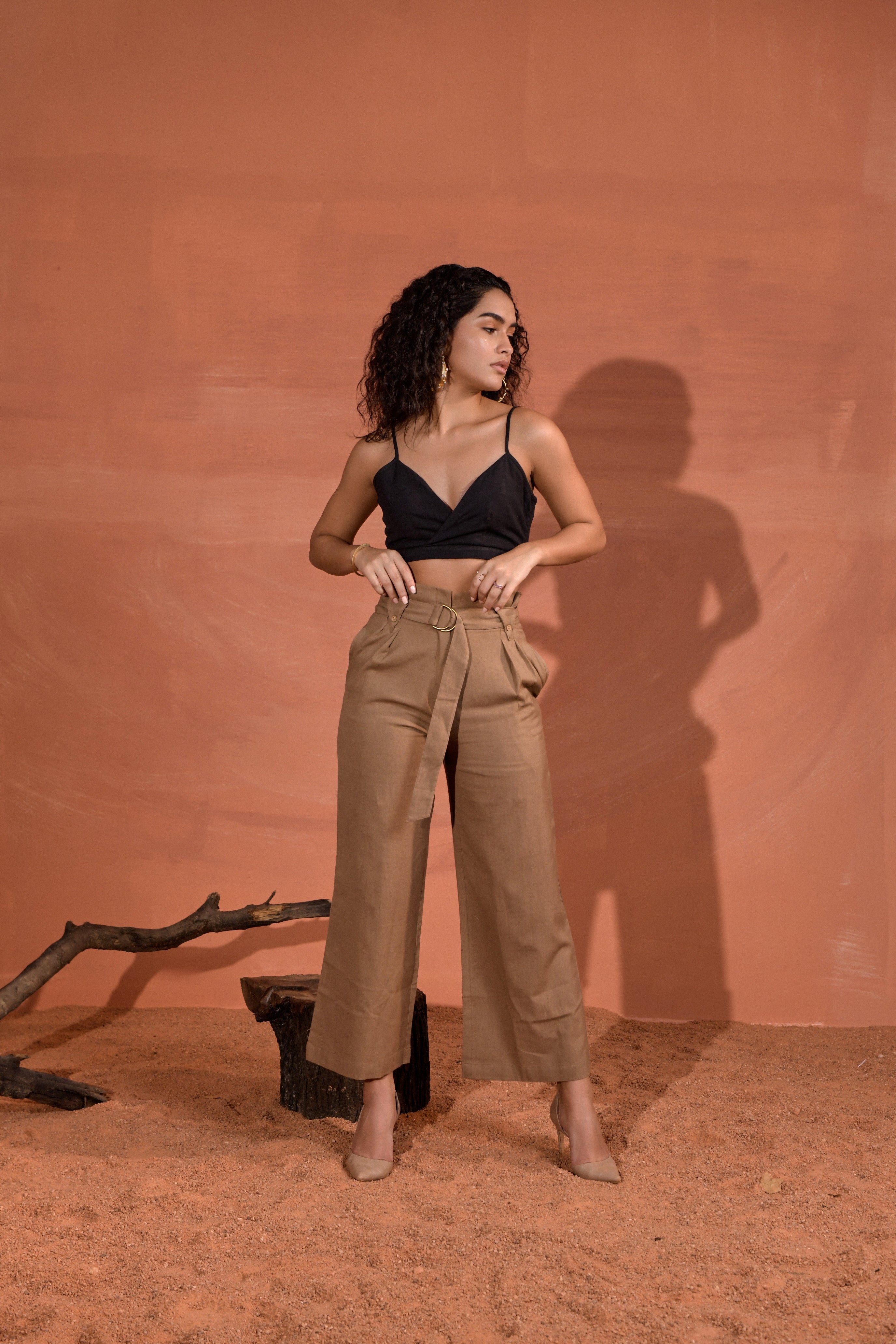 Hana High-Rise Straight Pants