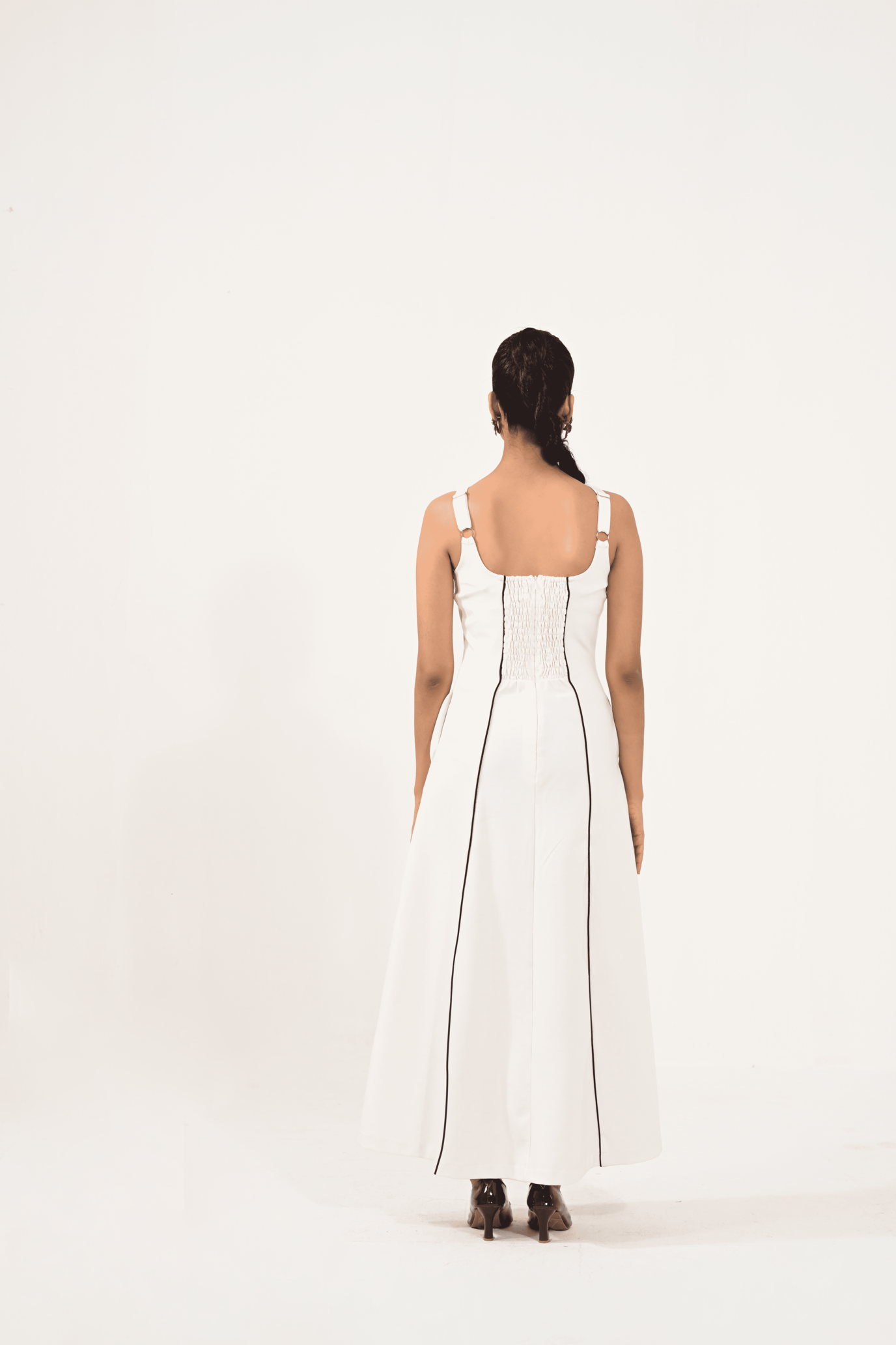 Anna White A-Line Dress