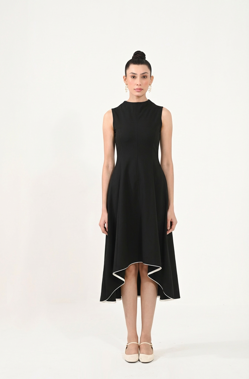 Lumi Blue Asymmetric Dress