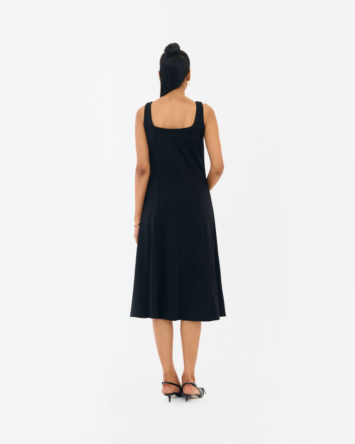 Holly Black Fit and flare dress