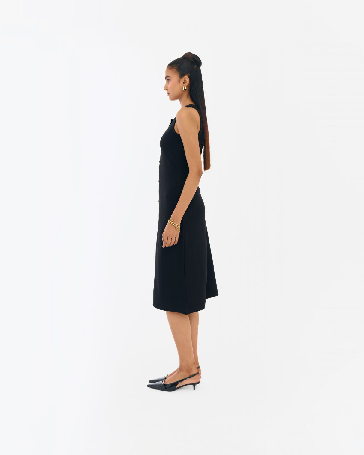 Macy Black A-line Dress