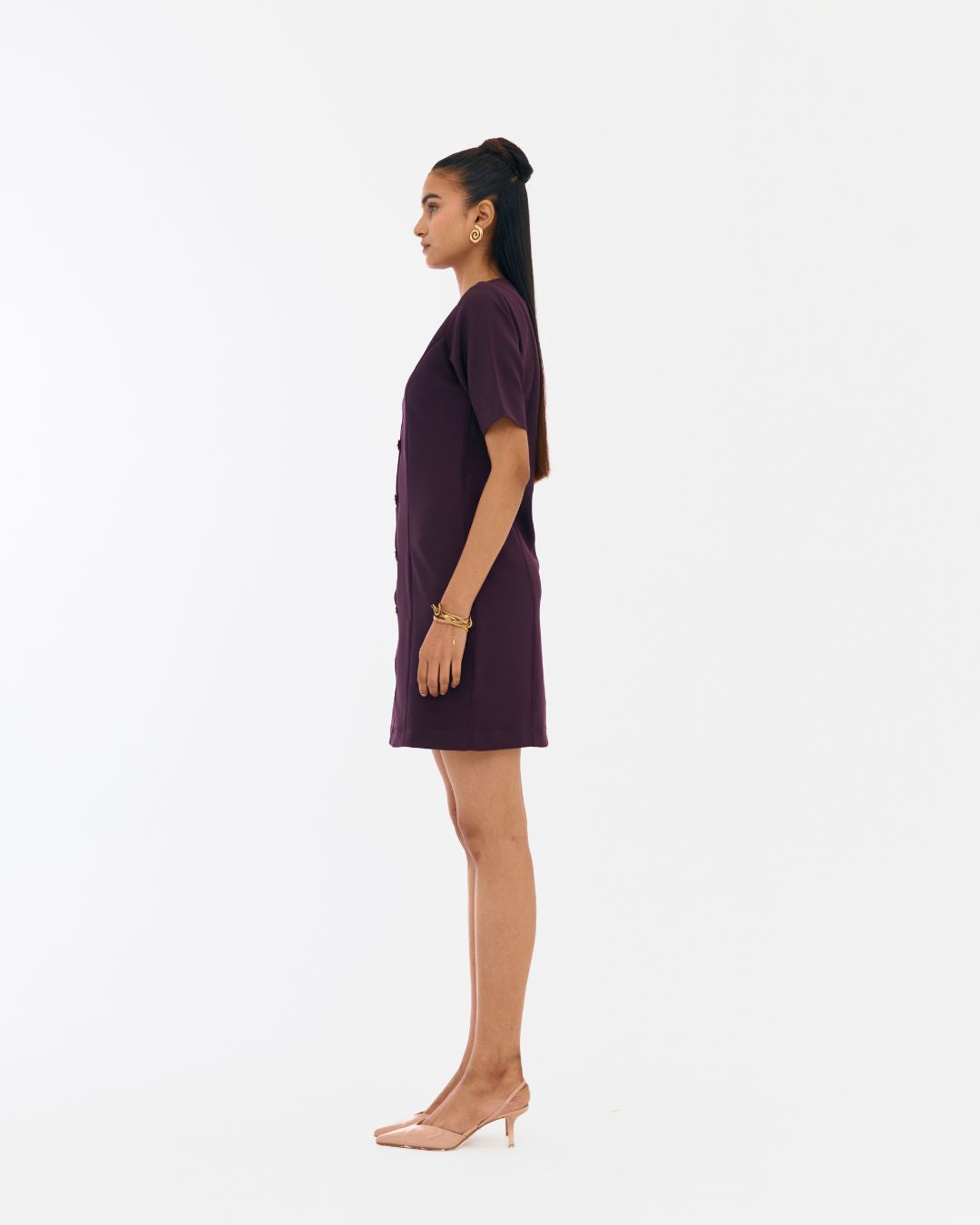 Zion Wine Blazer Dress