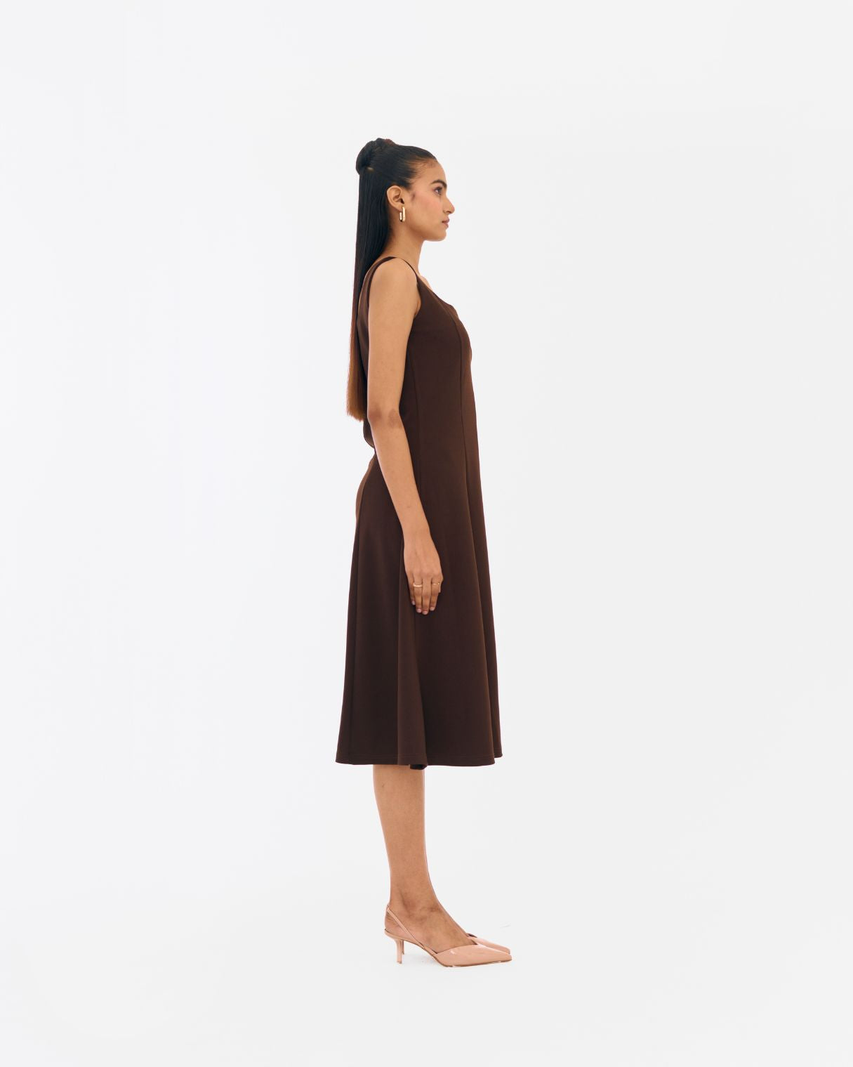 Holly Brown Fit and flare dress