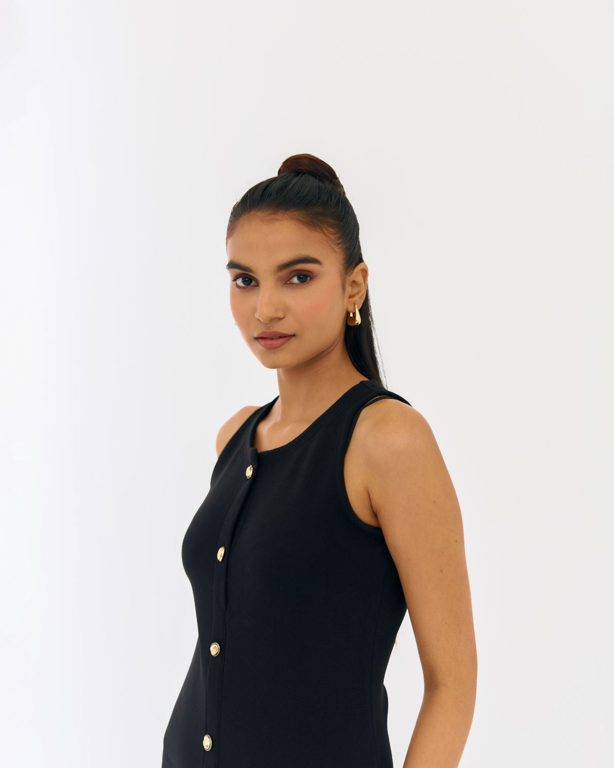 Macy Black A-line Dress