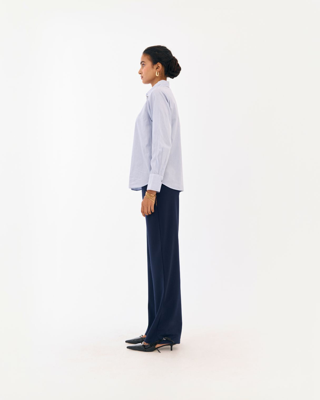 Astral Sky Blue Cotton Relaxed Shirt