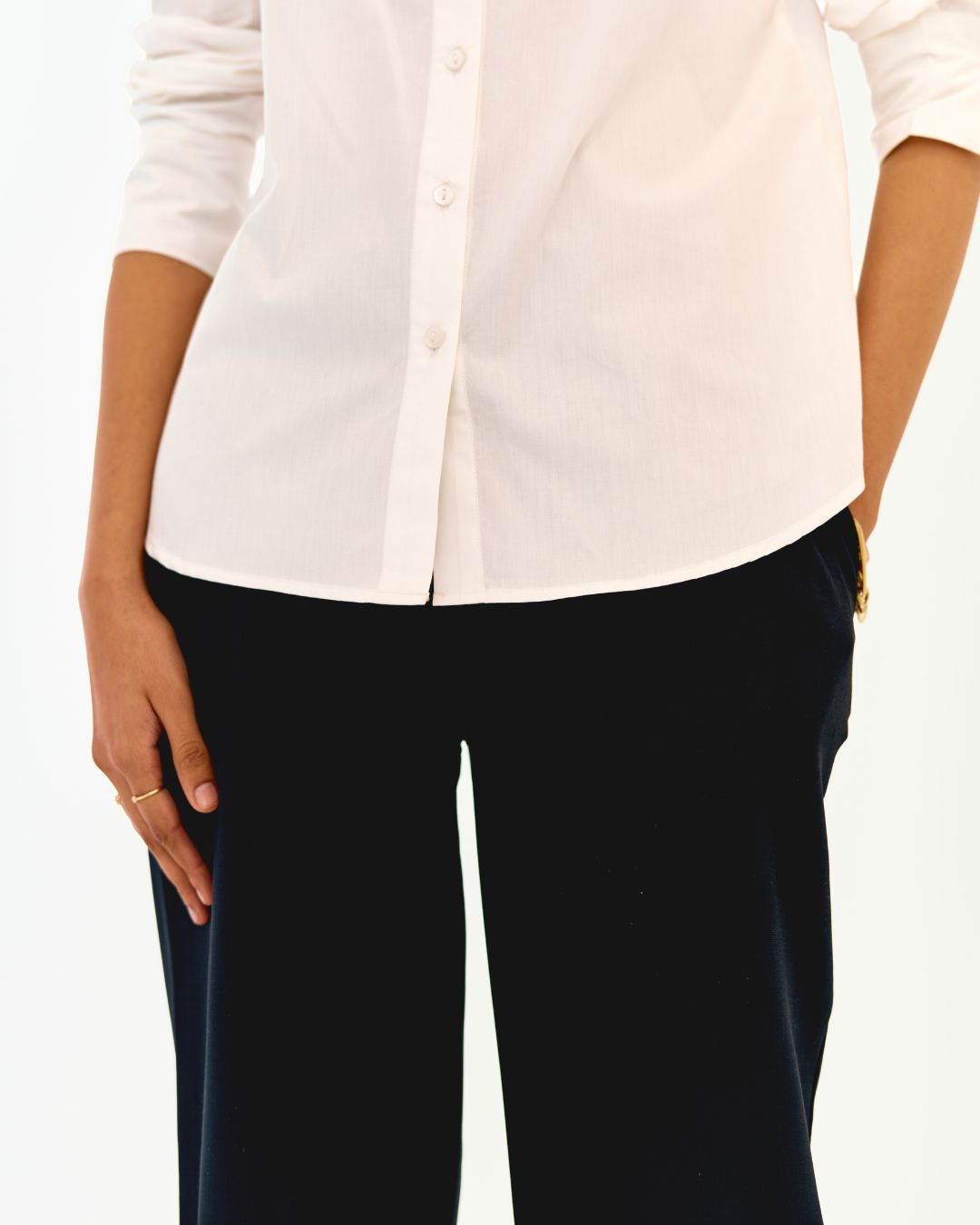 Astral White Cotton Relaxed Shirt