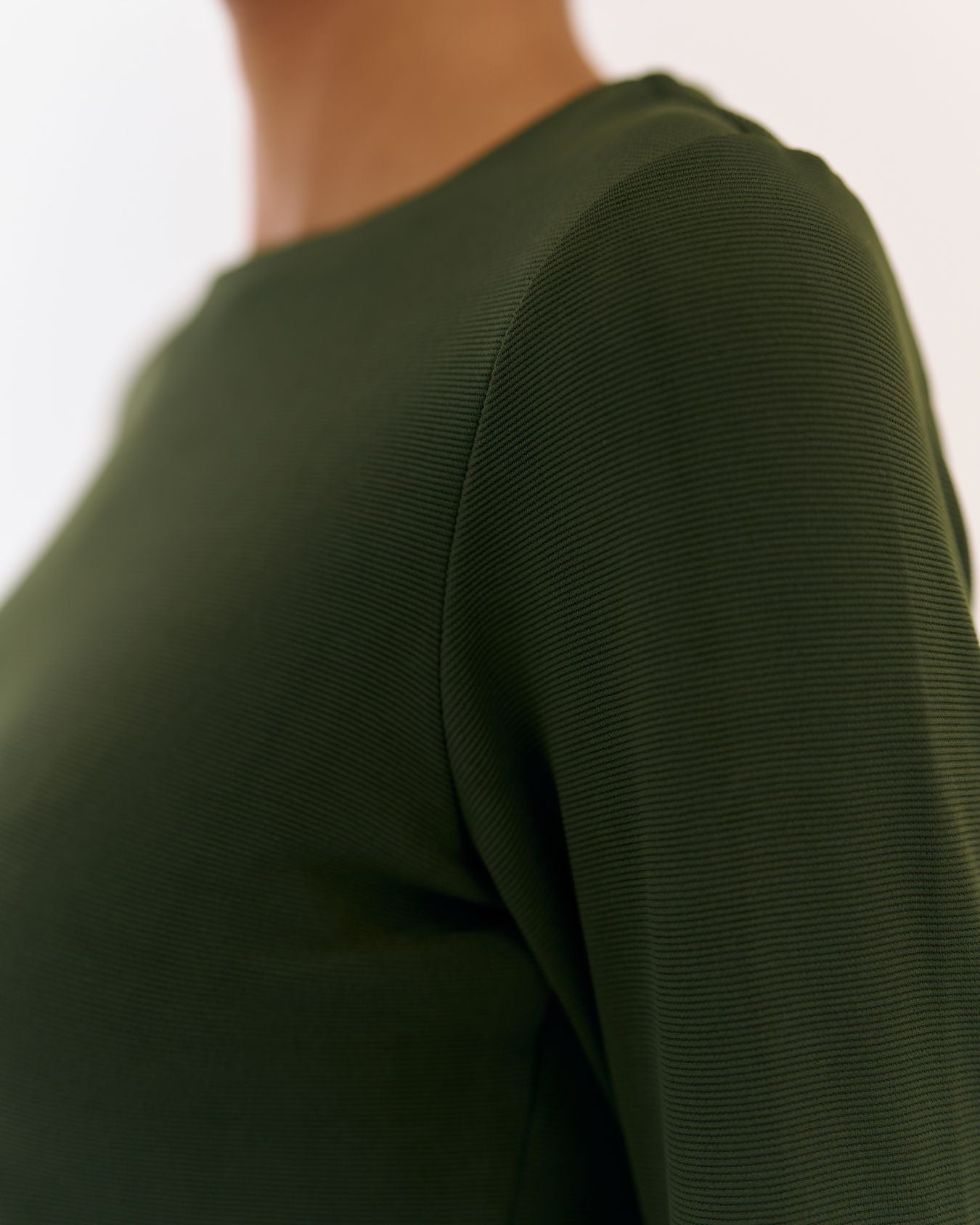 Fiona Round Neck Top Olive