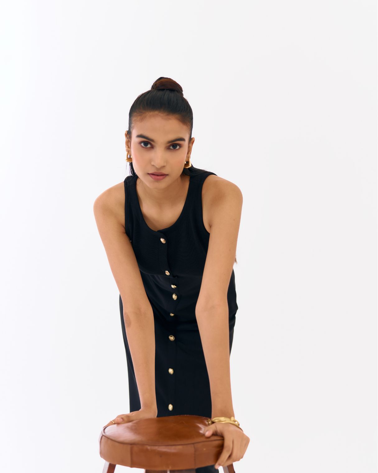 Macy Black A-line Dress