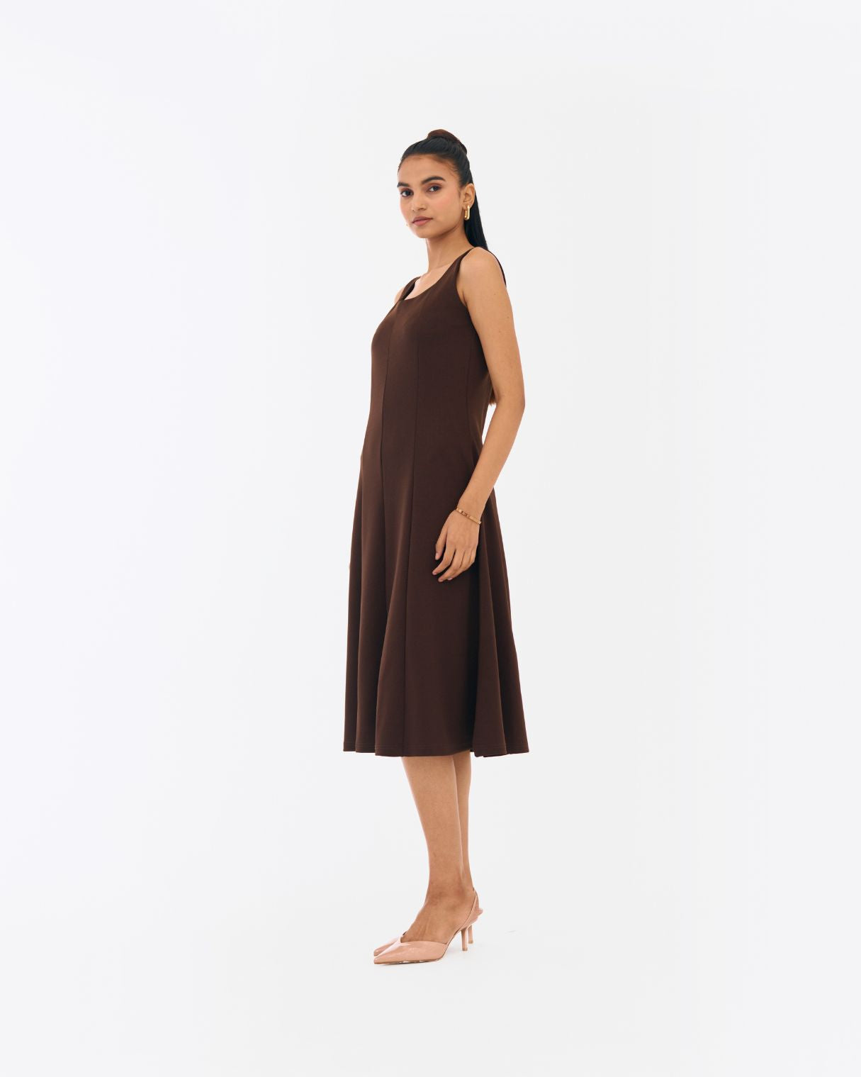 Holly Brown Fit and flare dress