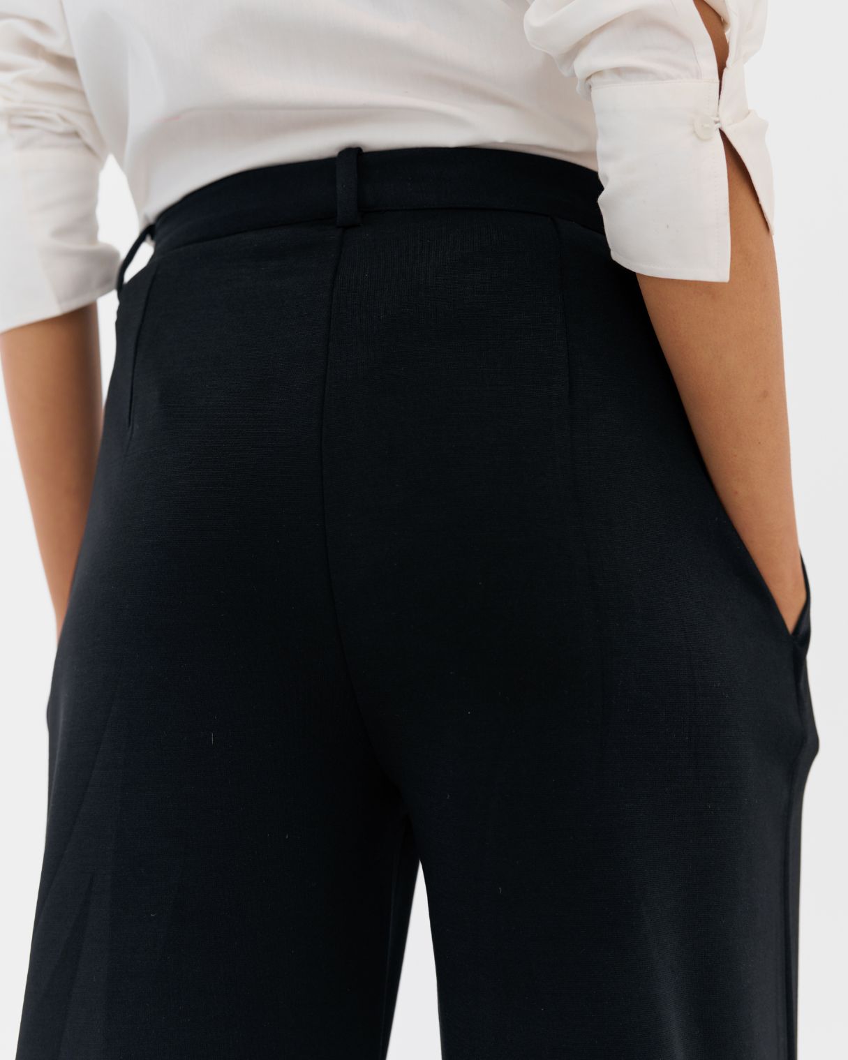 Flex Flared Trousers Black