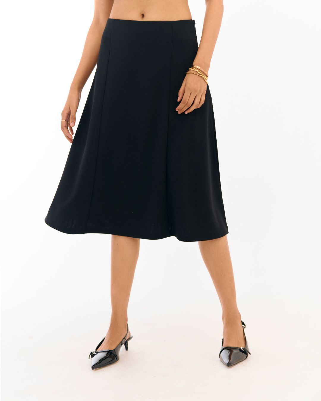 Fierce Midi Skirt Black
