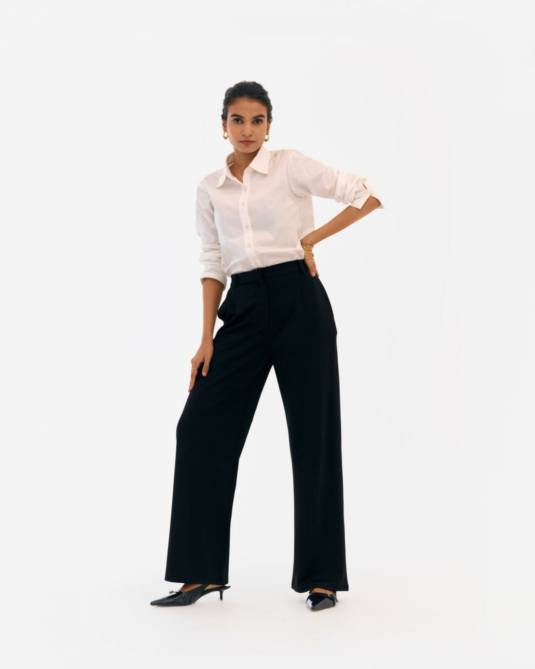 Astral White Cotton Relaxed Shirt