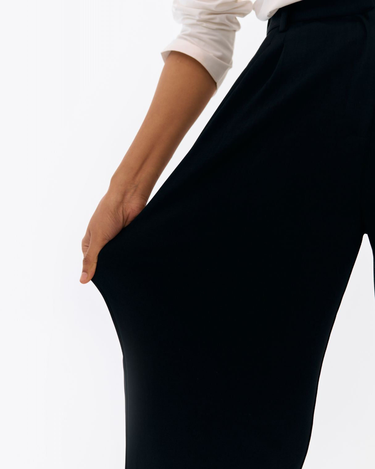 Flex Flared Trousers Black